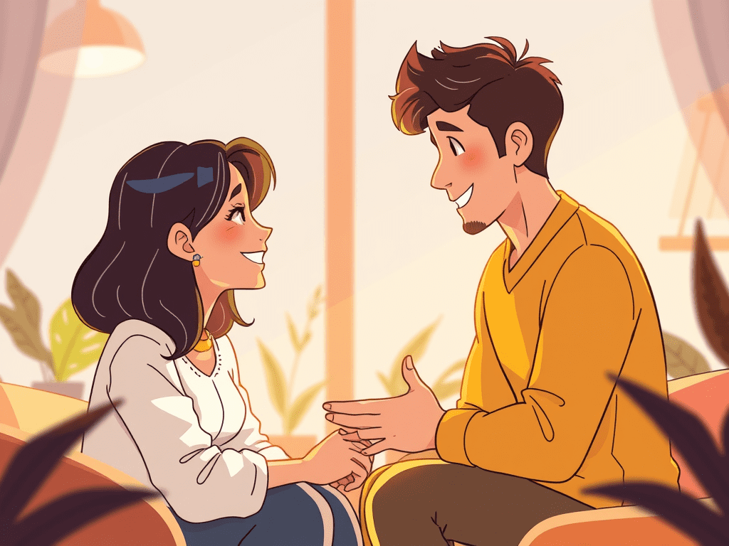 no text animated illustration based on blog post title