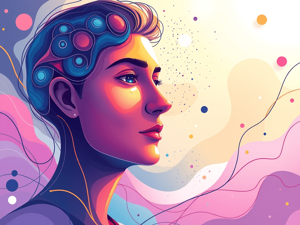 no text animated illustration based on blog post title