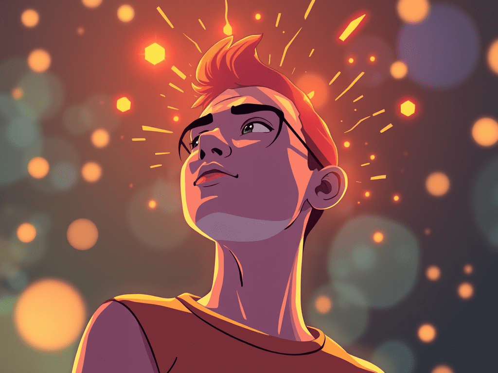 no text animated illustration based on blog post title