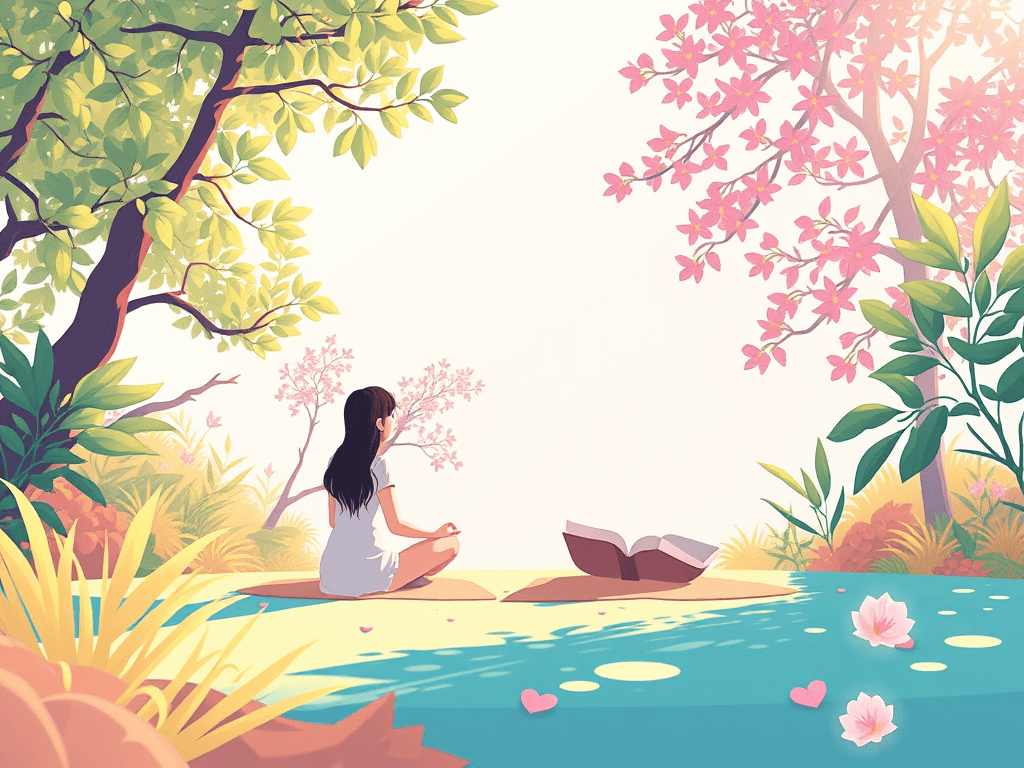 no text animated illustration based on blog post title