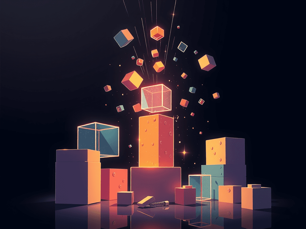 no text animated illustration based on blog post title