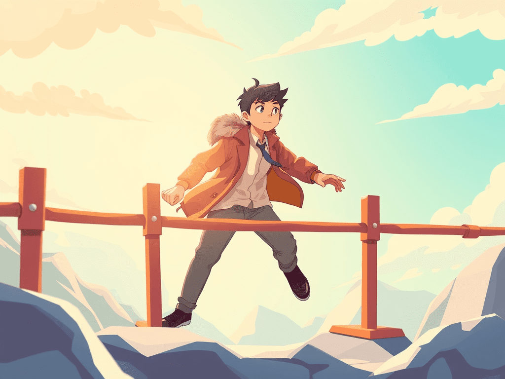 no text animated illustration based on blog post title