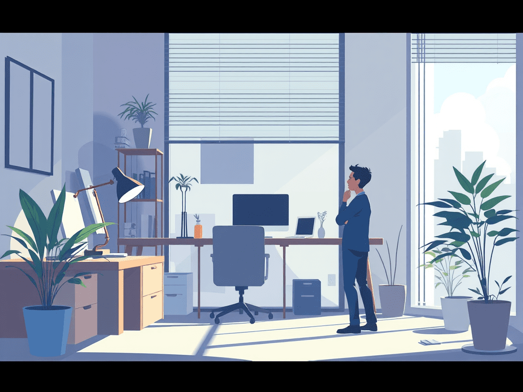 no text animated illustration based on blog post title