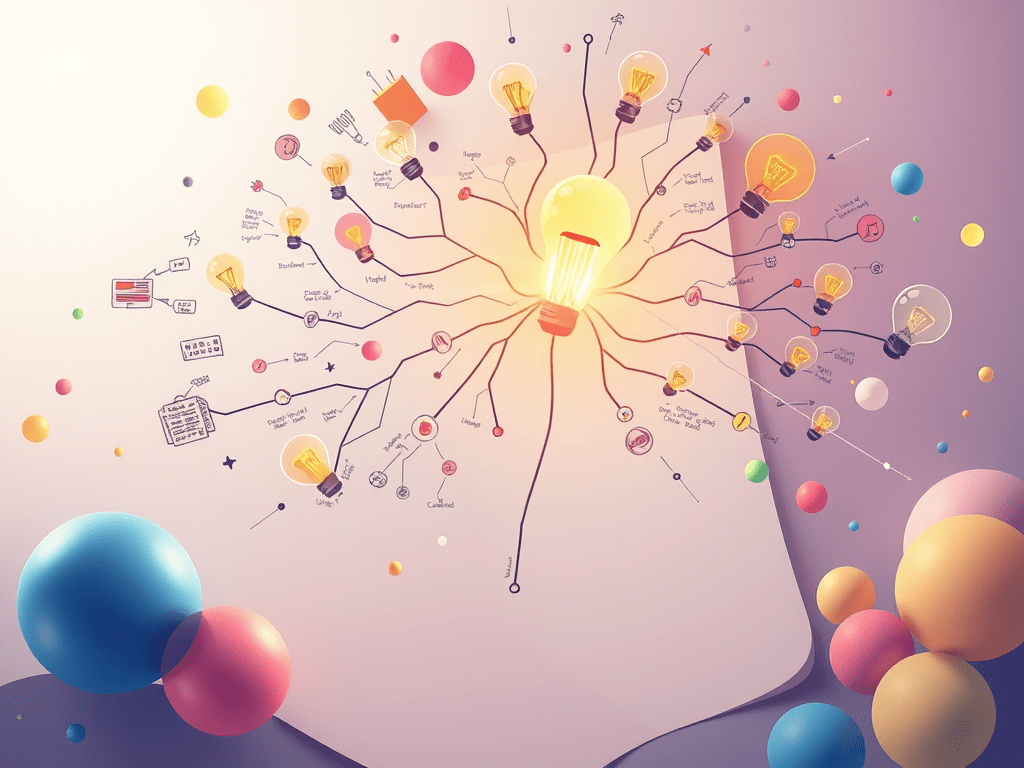 no text animated illustration based on blog post title